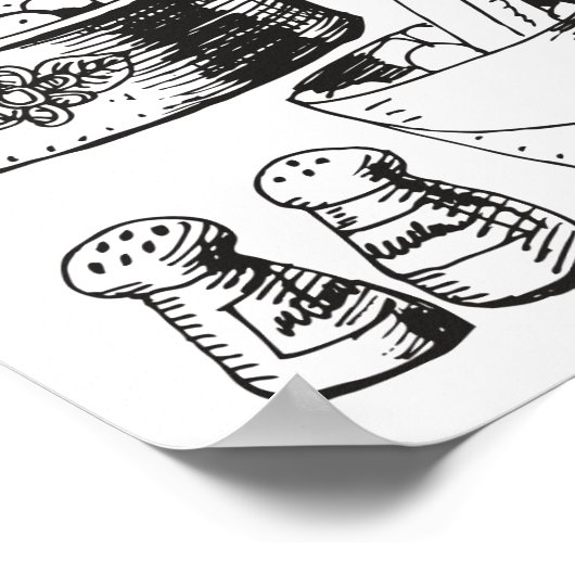 キッチン ポスター (角)