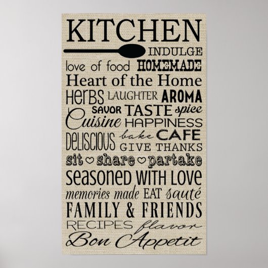 キッチン ポスター (正面)