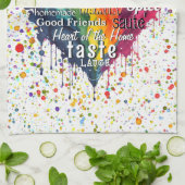 キッチン ワード＆用語 ハート キッチン タオル (折り畳み)