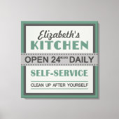キッチン – 名前をカスタムする – キャンバス印刷 キャンバスプリント (正面)