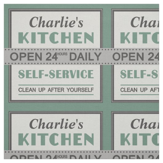 キッチン – 名前をカスタムする – ファブリック (見本)