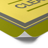 キッチン – 名前をカスタムする – ポスター (角)