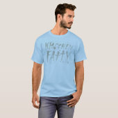 キッチン 脂肪 ギャル Tシャツ ライトブルー (正面フル)