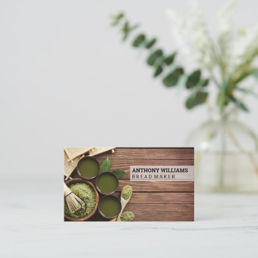 キッチン | Chef |木材 |器具 名刺 (スタンド正面)