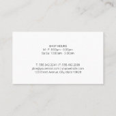 キッチン | Chef |木材 |器具 名刺 (裏面)