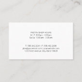 キッチン | Pastry Chef |木材 |器具 名刺 (裏面)