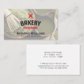 キッチン | Pastry Chef |木材 |器具 名刺 (正面/裏面)