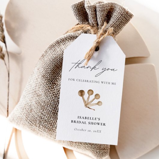 キッチンBohoの水の色をストックありがとう ギフトタグ