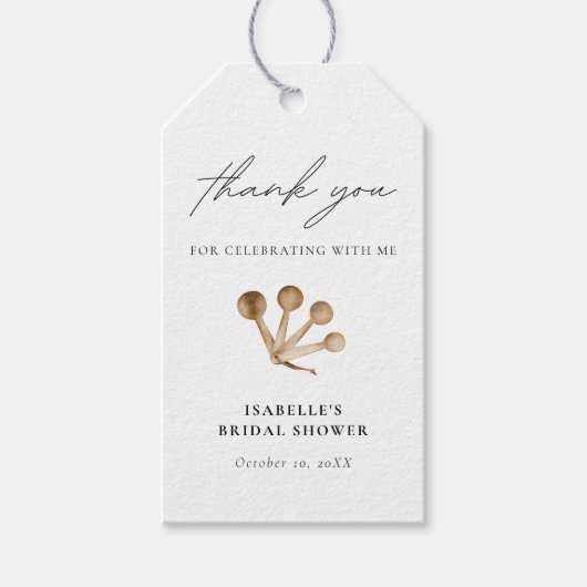 キッチンBohoの水の色をストックありがとう ギフトタグ (正面)