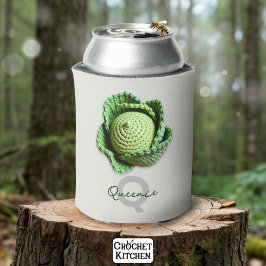 キッチーモダングラニーガーデンクロチェットキャベツ名 缶クーラー