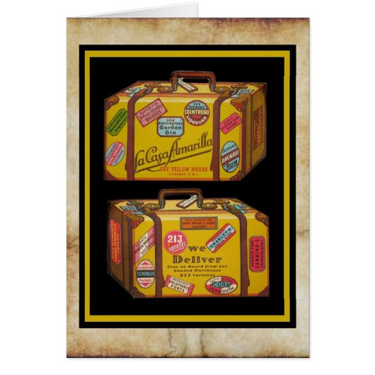 キッチー古い旅行をテーマにしたメニューデザイン! (正面)