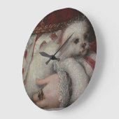 キッチ絵画ンまたはスタジオの犬の壁掛け時計 ラージ壁時計 (傾斜)