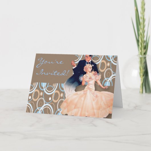 キッチ・ビッチカスタマイズ可能な大事な行事 招待状 (正面)