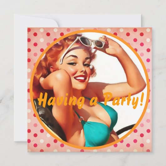 キッチ·ビッチ：任意のパーティの招待状 招待状 (正面)