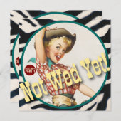 キッチ·ビッチ：女性のカーボーイまだ結婚! 招待状 (正面/裏面)