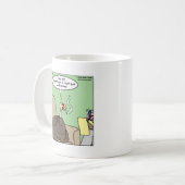 キッティング喫煙コールドターキーおもしろいギフト&ティー コーヒーマグカップ (正面左)