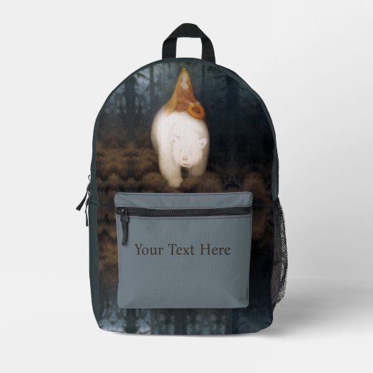 キッテルセン白熊の王ヴァレモン プリントバックパック (正面)