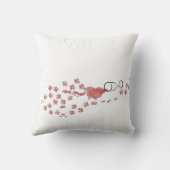 キッテンとスピルトワインイラストレーション装飾用クッション クッション (裏面)