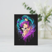 キッテンとピグテールマンガガール ポストカード (スタンド正面)