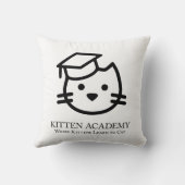 キッテンアカデミープレーンロゴ装飾用クッション クッション (裏面)