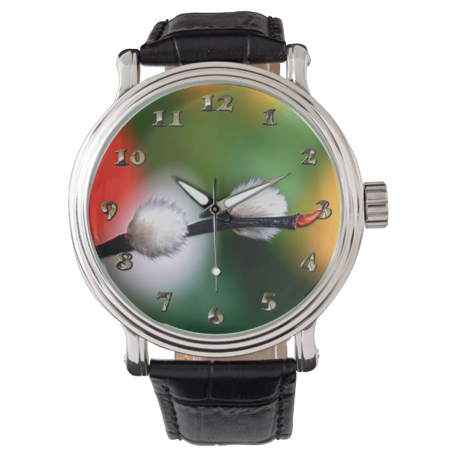 キッテンキャッツポーフラワー開花 腕時計 (正面)