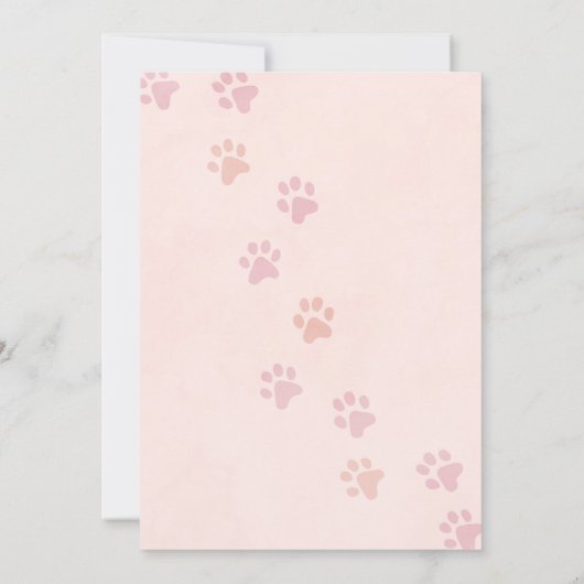 キッテンキャットレッツポーティ誕生日招待状 招待状 (裏面)