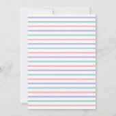 キッテンキャットレッツポーティ誕生日 招待状 (裏面)