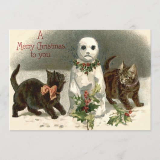 キッテンキャット好奇心雪だるまホリーリース (正面)