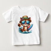 キッテンサーファー ベビーTシャツ (正面)