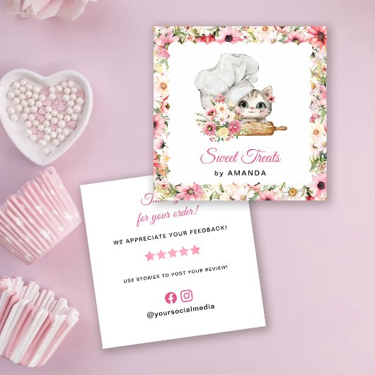 キッテンシェフの焼き菓子屋さん ありがとう スクエア名刺