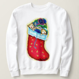 キッテンストッキング長袖シャツ スウェットシャツ