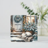 キッテンスリープフェスティバルフロントポーチクリスマス シーズンカード (スタンド正面)