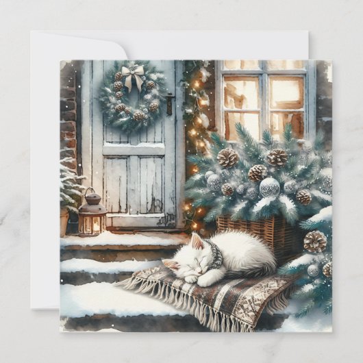 キッテンスリープフェスティバルフロントポーチクリスマス シーズンカード (正面)