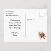 キッテンスリープフェスティバルフロントポーチクリスマス シーズンポストカード (裏面)