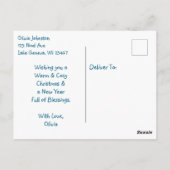 キッテンスリープフェスティバルフロントポーチクリスマス ポストカード (裏面)