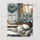 キッテンスリープフェスティバルフロントポーチクリスマス ポストカード (正面)