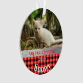 キッテンズ初めてのクリスマスフォトオーナメント オーナメント (正面)