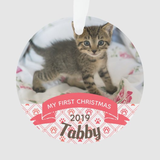 キッテンズ初めてのクリスマスフォトオーナメント オーナメント (正面)