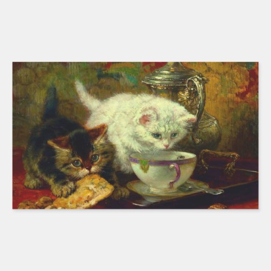 キッテンティーパーティー 長方形シール (正面)