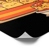 キッテンナゲッツおもしろいかわいいフードプリン猫好きチキン ポスター (角)