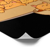 キッテンナゲットカワイトフードプリン猫好きチキンナン ポスター (角)