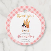 キッテンニャーピンククラウンガールキティキャット誕生日 フェイバータグ (正面)