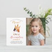 キッテンニャーピンククラウンガールキティキャット誕生日 招待状 (スタンド正面)