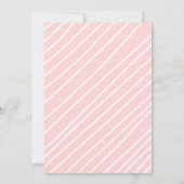 キッテンニャーピンククラウンガールキティキャット誕生日 招待状 (裏面)