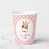 キッテンニャーピンククラウンガールキティキャット誕生日 紙コップ (裏面)