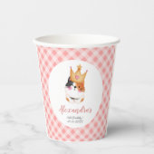 キッテンニャーピンククラウンガールキティキャット誕生日 紙コップ (正面)