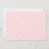 キッテンニューピンククラウンガールキティキャット誕生日 招待状 (裏面)