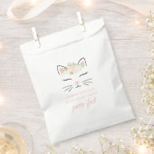 キッテンバースデーパーティーフェイスバッグフローラ子猫顔 フェイバーバッグ (クリップ留めされた状態)