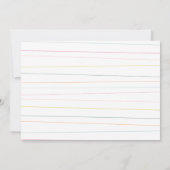 キッテンパーティー誕生日フォト招待状 招待状 (裏面)