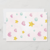 キッテンピンクフォト誕生日招待状 招待状 (裏面)